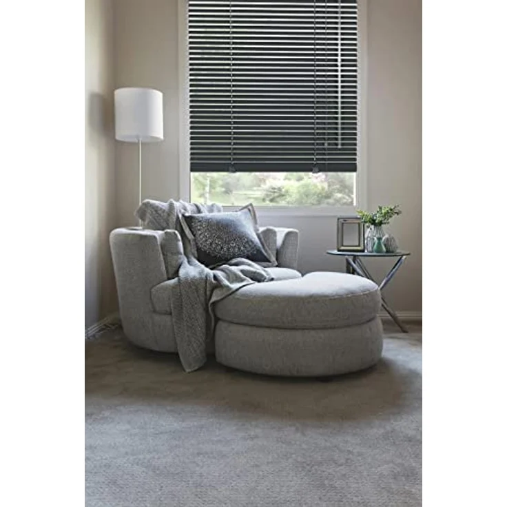 Deco Company Alu-Jalousie ohne Bohren, Zum Klemmen, Inkl. Klemmträgern, Sichtschutz, Lichtschutz, Blendschutz, Aluminium-Jalousie, Schiefer, 90 x 220 cm – Bild 20