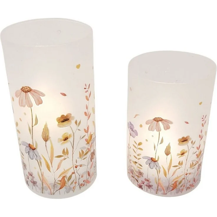 formano Tischleuchte Wiesenblumen, LED-Lichterkette, mit Timer, Mehrfarbig, Blumenwiese, H: 18cm – Bild 2