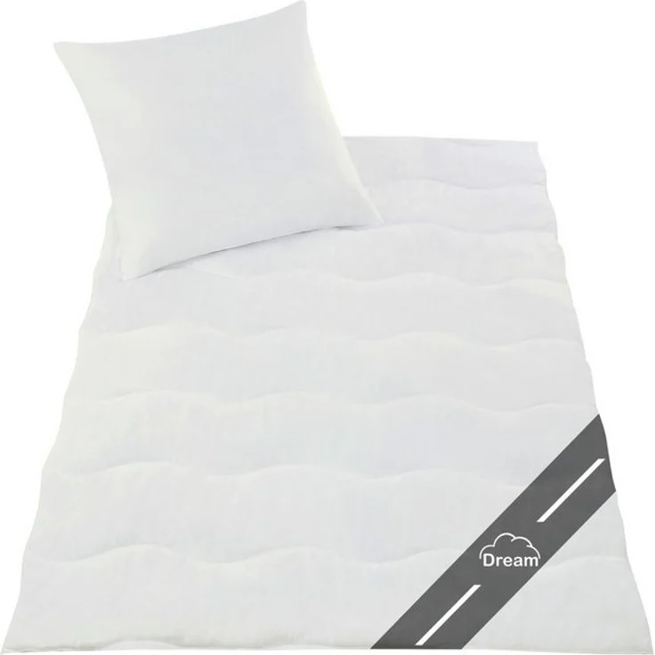 Delindo Lifestyle Bettdecke + Kopfkissen Set Dream, 135x200 mit Kissen 80x80, Sommer dünn leicht, atmungsaktiv, Allergiker geeignet – Bild 4