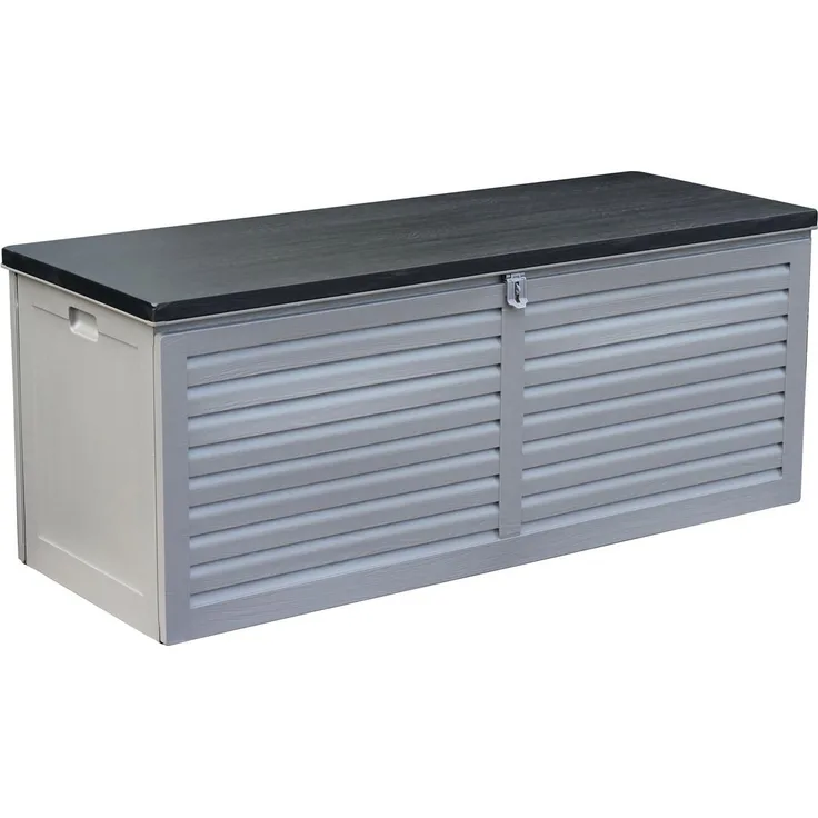 Aik 390 Liter Gartenbox, grau, Kunststoff