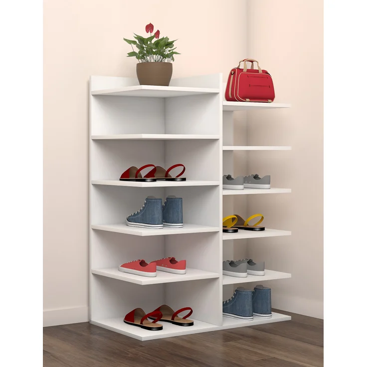 VCM Schuhschrank Enosa 916959 Weiß B. 60 x H. 80 x T. 30 cm – Bild 4