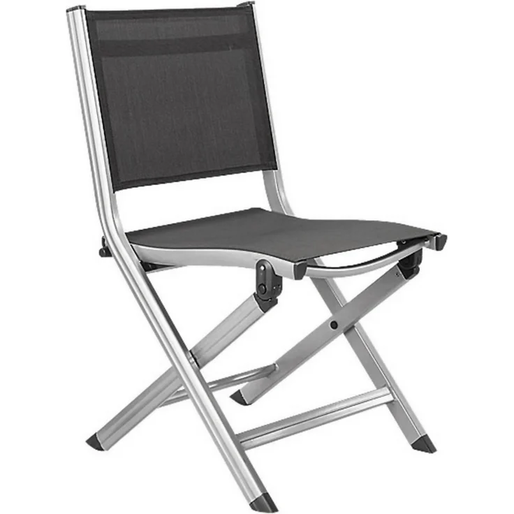 KETTLER Klappstuhl Balkonstuhl BASIC PLUS Alu silber/anthrazit 0301218-0000 – Bild 1