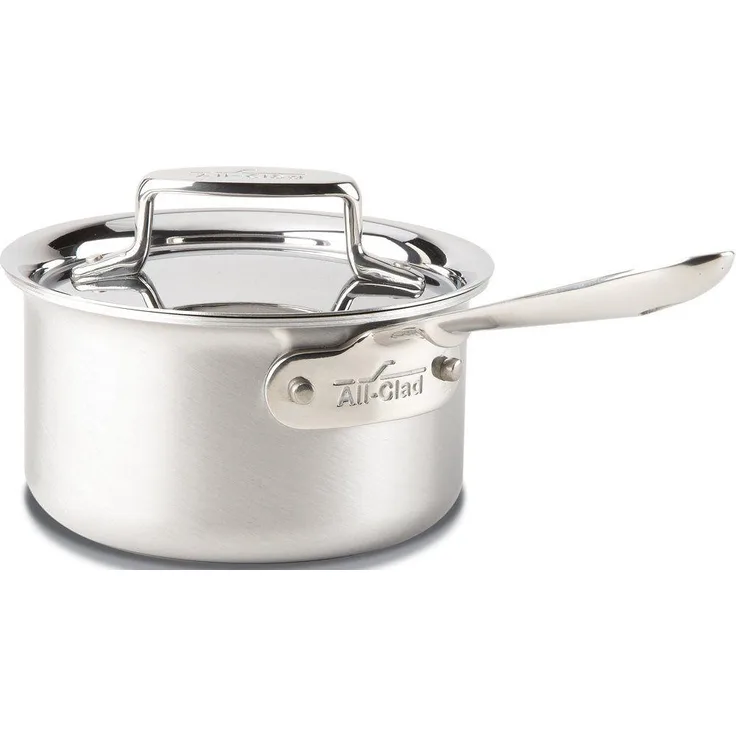 All-Clad BD55201. 5 D5 Brushed 1810 Stainless Steel 5-Ply Bonded Dishwasher Safe Sauce Pan Cookware, 1. 5-Quart, Silver