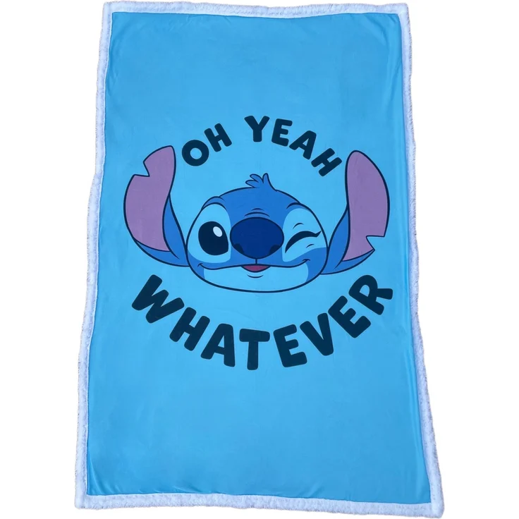 Lilo & Stitch Tagesdecke Bettdecke Fleecedecke Kuschelige Sherpa-Decke, 150x100 cm – Bild 2