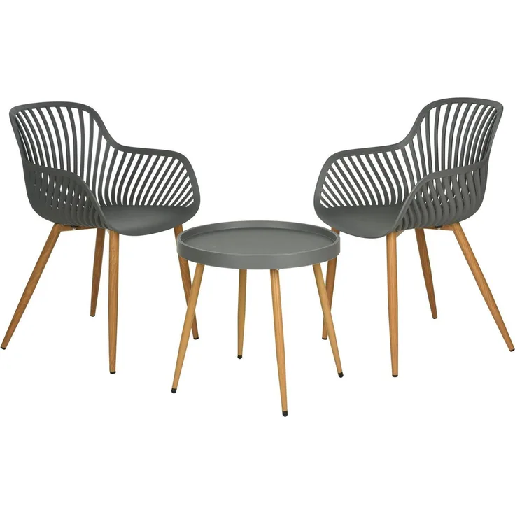 Balkon-Set Easy, Polypropylen, Grau