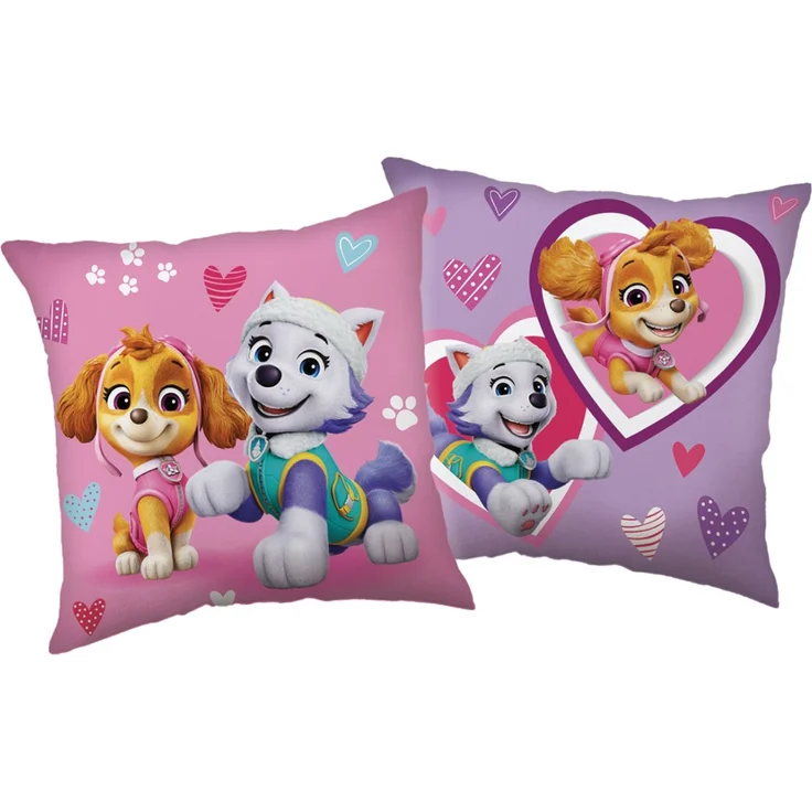 Paw Patrol 1 Stück Smile Rosa Kissen 40 × 40 cm für Kinderzimmer Bett Sofa und Dekoration