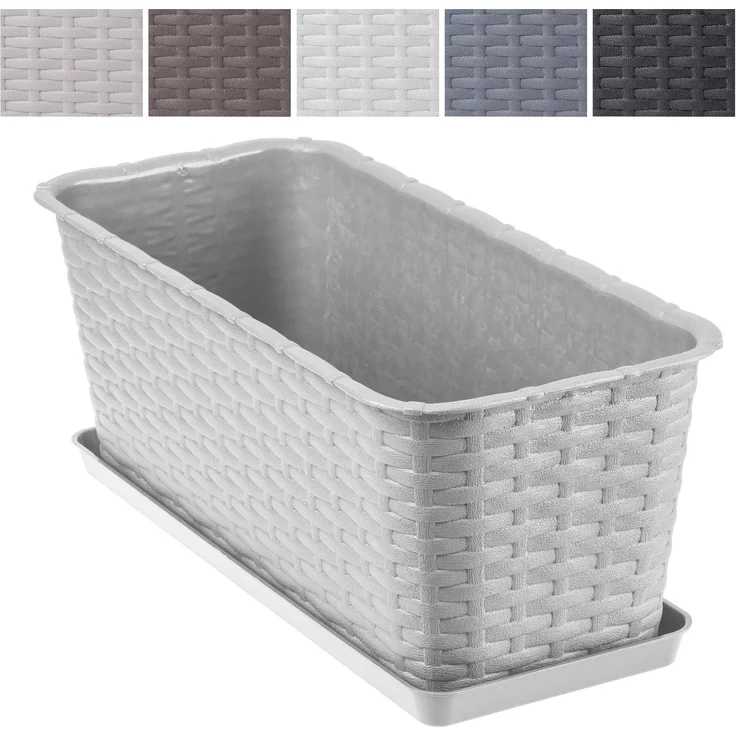KADAX Blumentopf-Balkon-Pflanzgefäßständer 40 cm grau – Bild 8