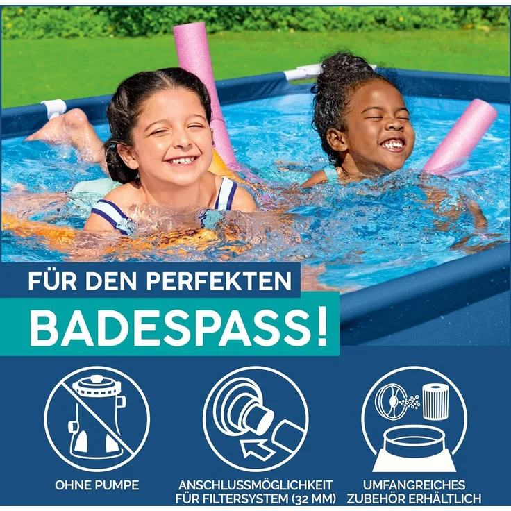 Steel Pro™ Frame Pool ohne Pumpe 259 x 170 x 61 cm, dunkelblau, eckig – Bild 4