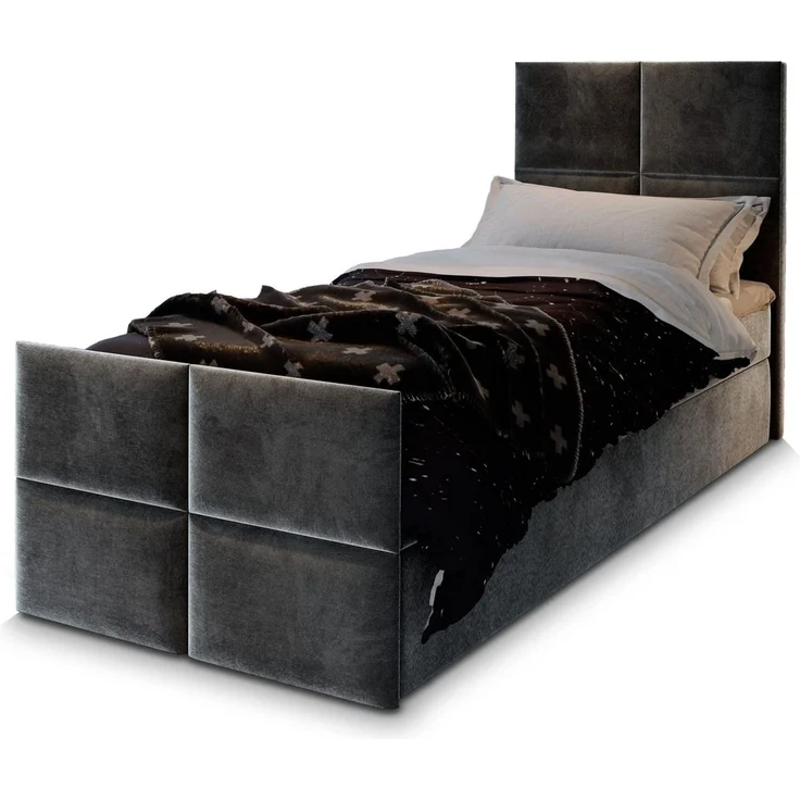 Masseno Boxbett ARIEL 80x200 cm mit Bonell Matratze und Topper – Bild 1