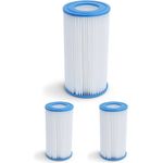 3x Pool Filterkartusche Ersatzfilter Filterpatrone 20cm für Bestway Intex