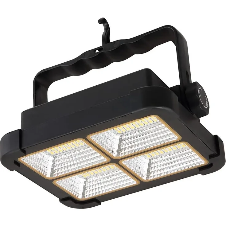 LED Solarleuchte, Strahler, IP44, schwarz, dimmbar, H 14,5cm