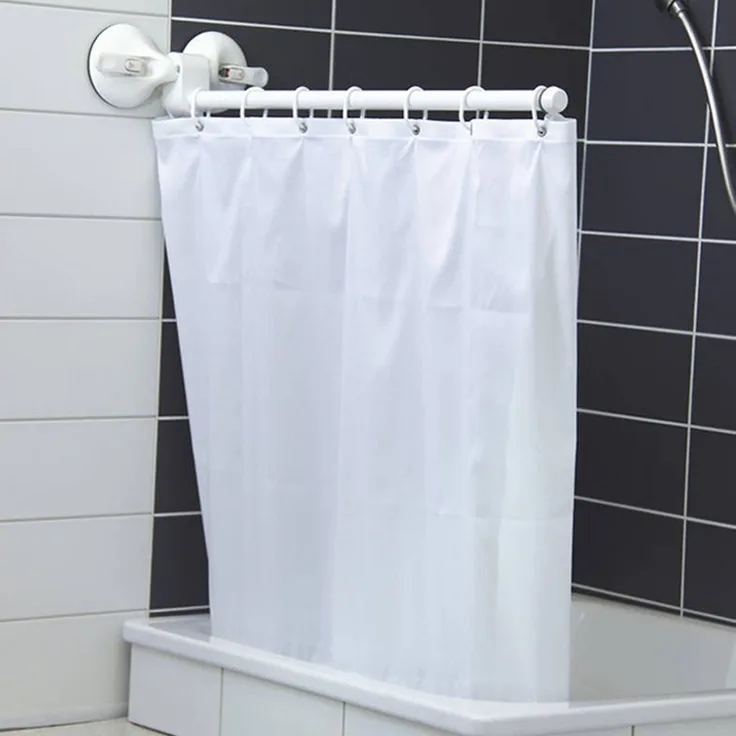 Roth Badewannentablett Roth MOBELI Spritzschutz-Vorhang mit Haken