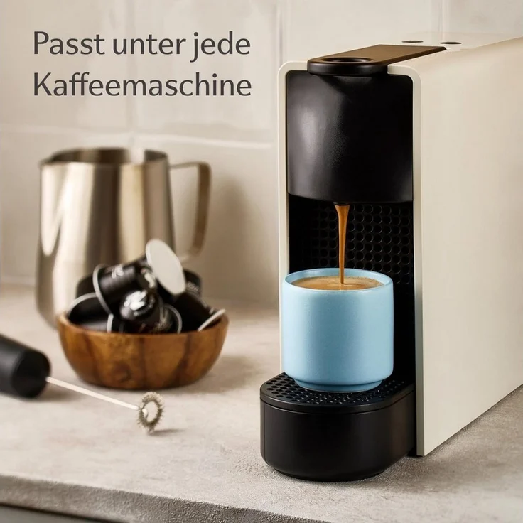 Cosumy Espressotasse Minimalistisch & Stapelbares Design - Hitzebeständig - Dickwandig, 4-tlg, Keramik, Minimalistisch & Stapelbares Design - Hitzebeständig - Dickwandig – Bild 3