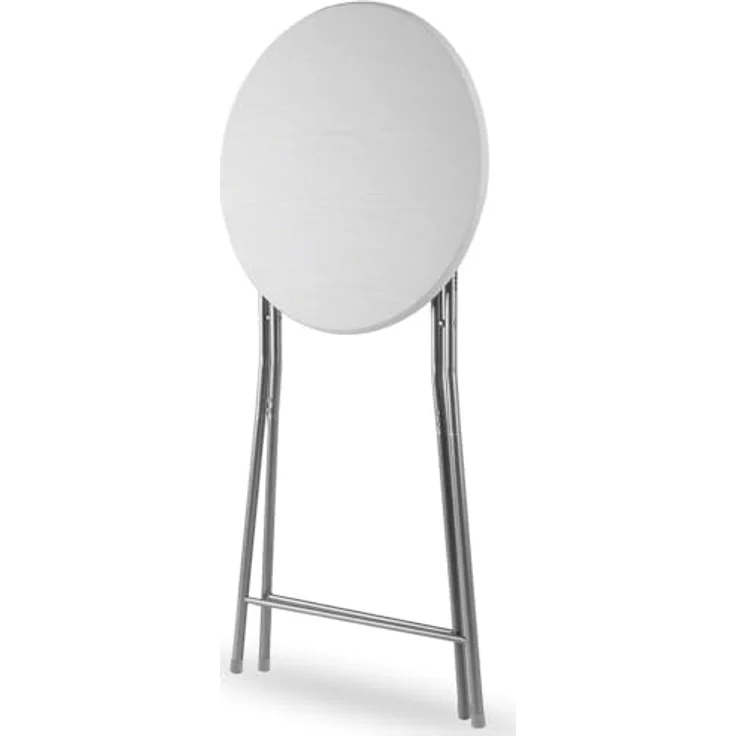 Casaria Stehtisch Klappbar, Holz Optik Weiß, 60cm – Bild 9