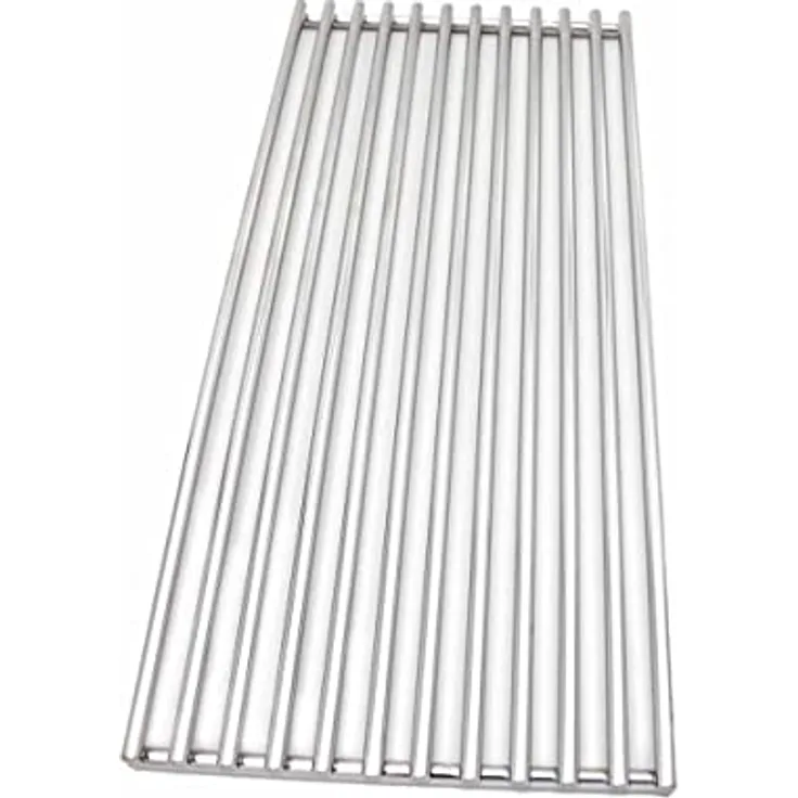 SANTOS Edelstahl-Grillrost, 43x18,8cm, passend für S-401, S-418 und S-518, rostfrei, hochwertiges Ersatz-Grillgitter