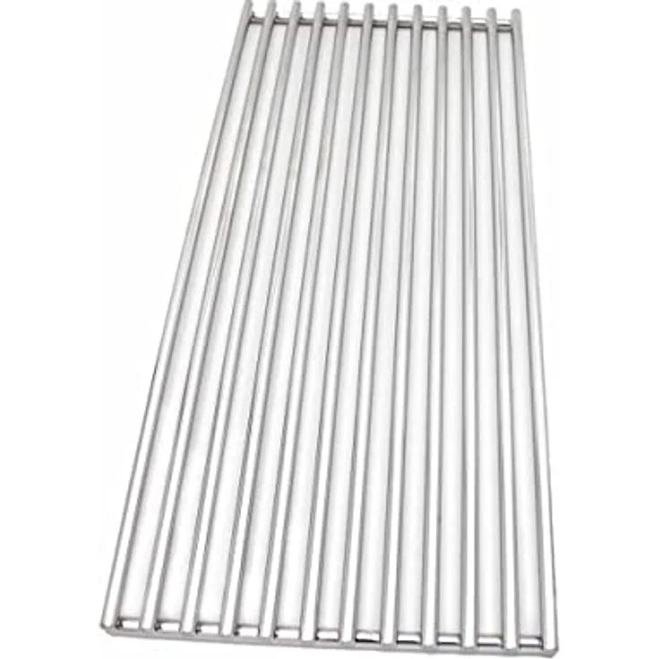 SANTOS Edelstahl-Grillrost, 43x18,8cm, passend für S-401, S-418 und S-518, rostfrei, hochwertiges Ersatz-Grillgitter – Bild 1
