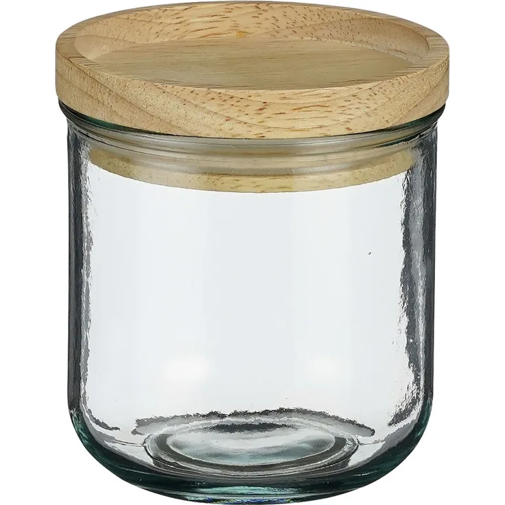 Mica Decorations Vorratstopf Salamo recycled glass 10 x 9 cm transparent