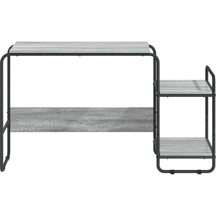 vidaXL Schreibtisch mit Stauraum Sonoma-Grau 131,5 x 50 x 75,5 cm 8008053 – Bild 3