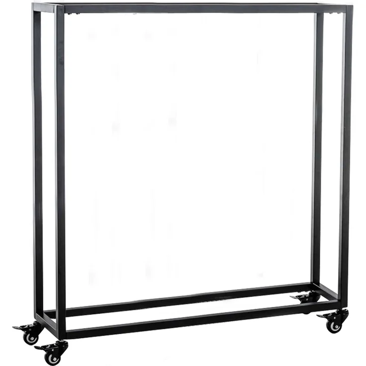 DELUKE® Kaminholzregal innen Metall BETTA - mit Rollen, 25x80x100 Brennholzregal innen Kaminholzständer Kaminholzhalter Feuerholzregal Innen Holz stapeln Wohnzimmer – Bild 5