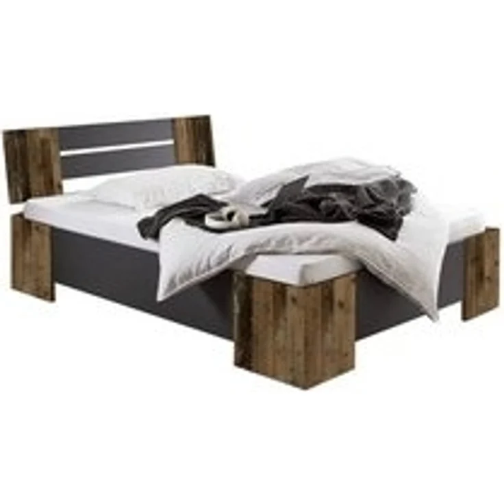 BMG Möbel Futonbett Graz (Bett 140x200 Doppelbett Jugendbett in 5 Farben, Ohne Rollrost), mit oder ohne Rollrost – Bild 4