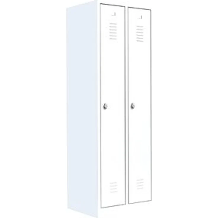 Steelboxx Spind Spind Garderobenschrank Stahlschrank Metallschrank Kleiderspind (1-St) Komplett verschweißt und montiert – Bild 6
