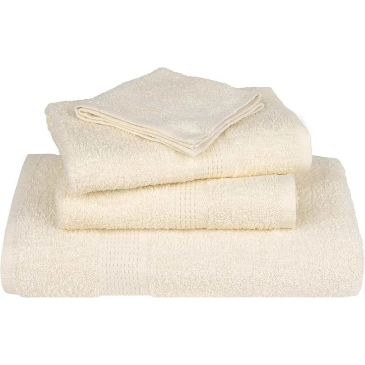 vidaXL Waschtücher FROGN 2 Stk. Creme 30x30 cm 360 g/m² 136992 – Bild 4