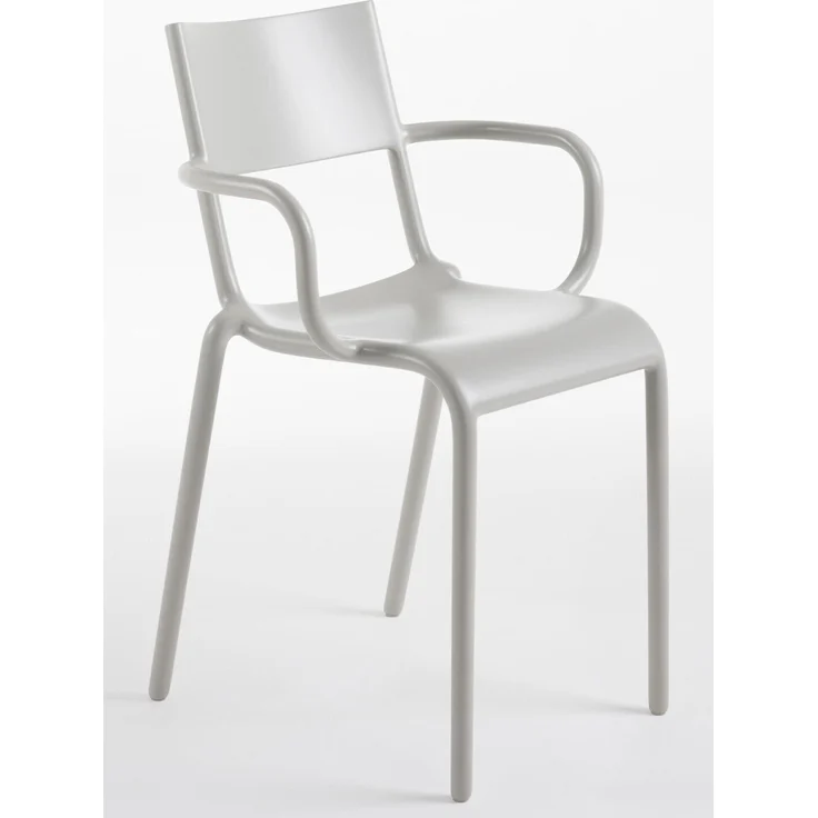 Kartell Generic A Armlehnstuhl, 2er set, Plastik, Grau, 79 x 52.5 x 52 cm – Bild 2