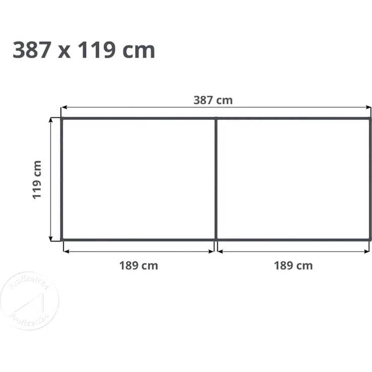 GFP Aluminium Hochbeet KINGSIZE DANIELA - 387 x 119 x 77 cm - Alu natur, Stecksystem, langlebig – Bild 5