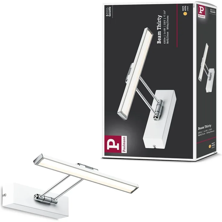 Paulmann No. 99891 Galeria Bilderleuchte LED Beam Thirty 5W Weiß