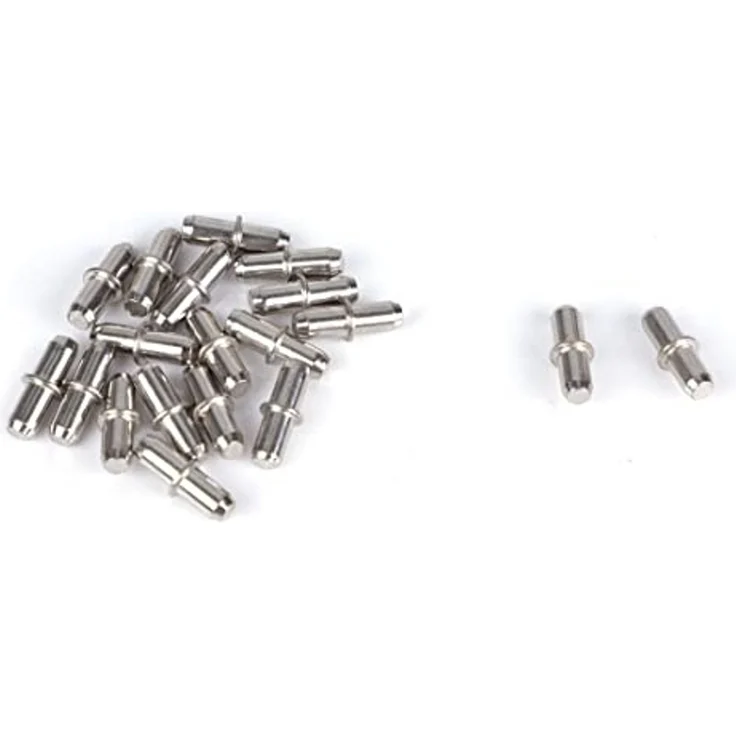 BAYLI Regal 10 Stück Bodenträger aus Metall [Ø 5mm x Länge 17mm] für Einlegeböden – Bild 5