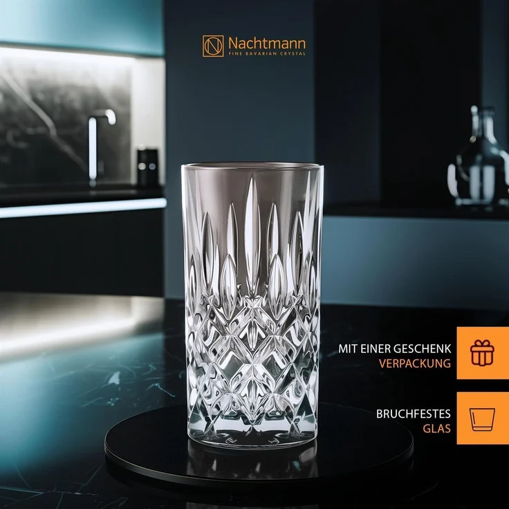 Nachtmann Noblesse Colors Longdrinkglas 395 ml 2er Set - Taupe – Bild 3