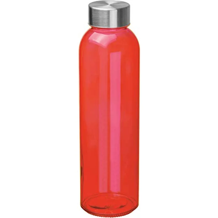 Macma Trinkflasche Trinkflasche / aus Glas / Füllmenge: 500ml / Farbe: rot – Bild 1
