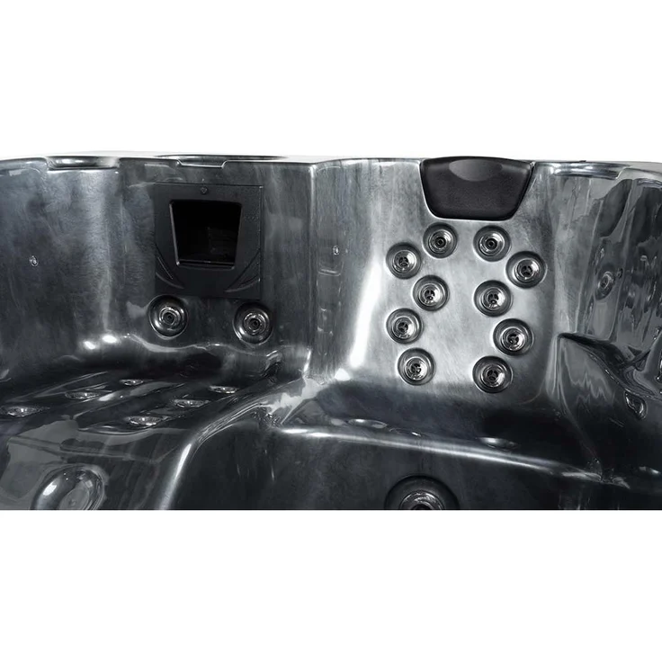 HOME DELUXE Outdoor-Whirlpool 'Black Marble Pure', 210 x 160 cm, für 3 Personen – Bild 8