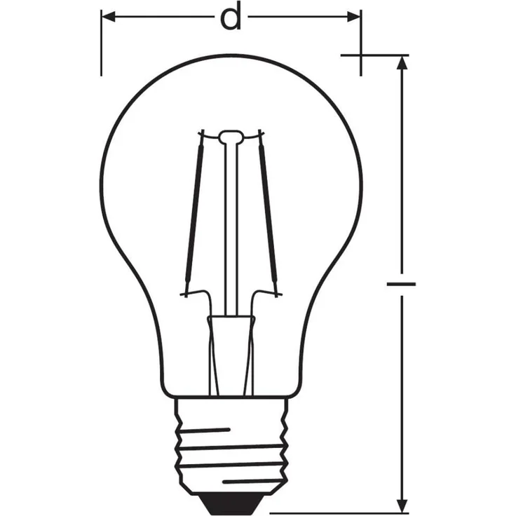 OSRAM Filament LED Lampe mit E27 Sockel, Tropfenform, Warmweiss (2700K), 6 W, Ersatz für 60-W-Glühbirne, LED Retrofit CLASSIC P +, 10er-Pack – Bild 7