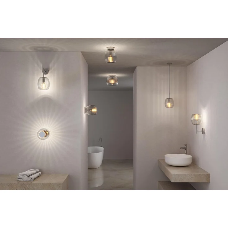 Paulmann 71143 Selection Bathroom Pendelleuchte Ruya Klarglas Chrom E14 IP44 – Bild 6