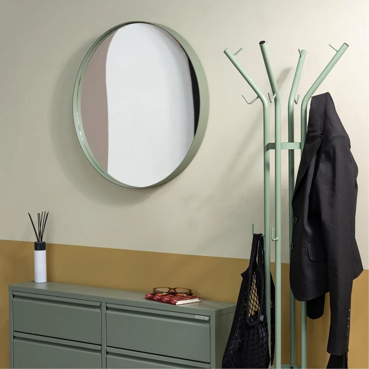 Spinder Design CHARLY Garderobe, Stahl, Skandinavisch, Dusty Green 40x40x170 cm – Bild 6