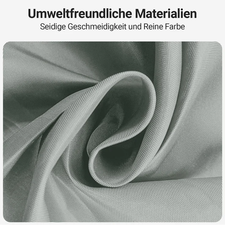 Duschvorhang 150x200cm Grau, Antischimmel – Bild 4