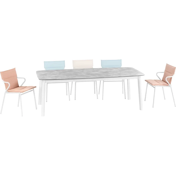 Stuhl mit Armlehne ANCONE Onyx / Gestell Titane – Bild 7