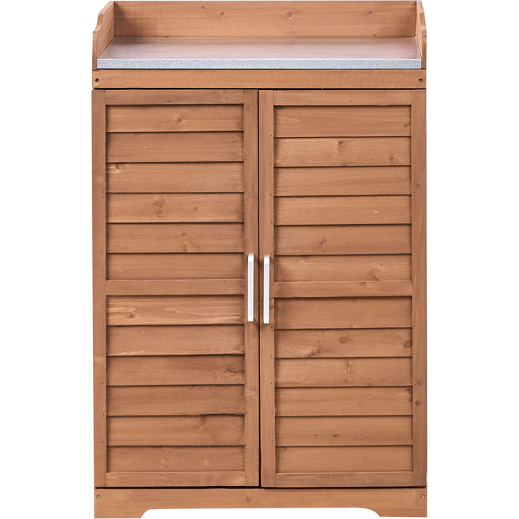 Pflanztisch TEREVILLE Tannenholz 67 cm 45 cm Braun – Bild 5