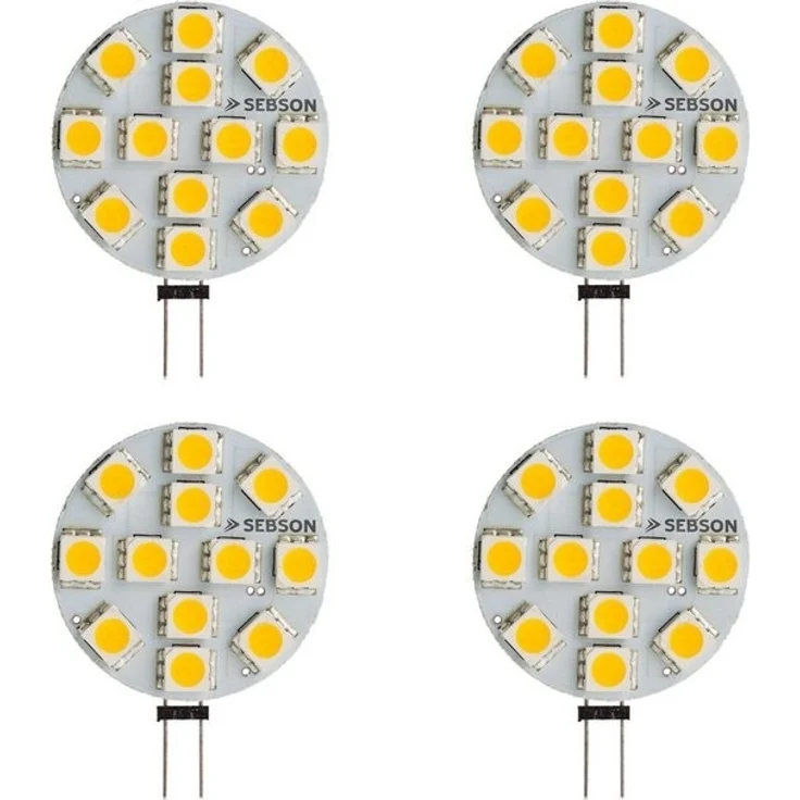 SEBSON LED-Leuchtmittel LED Lampe G4 2.5W - GU4 Stiftsockel 12V DC, Leuchtmittel - 4er Pack – Bild 4