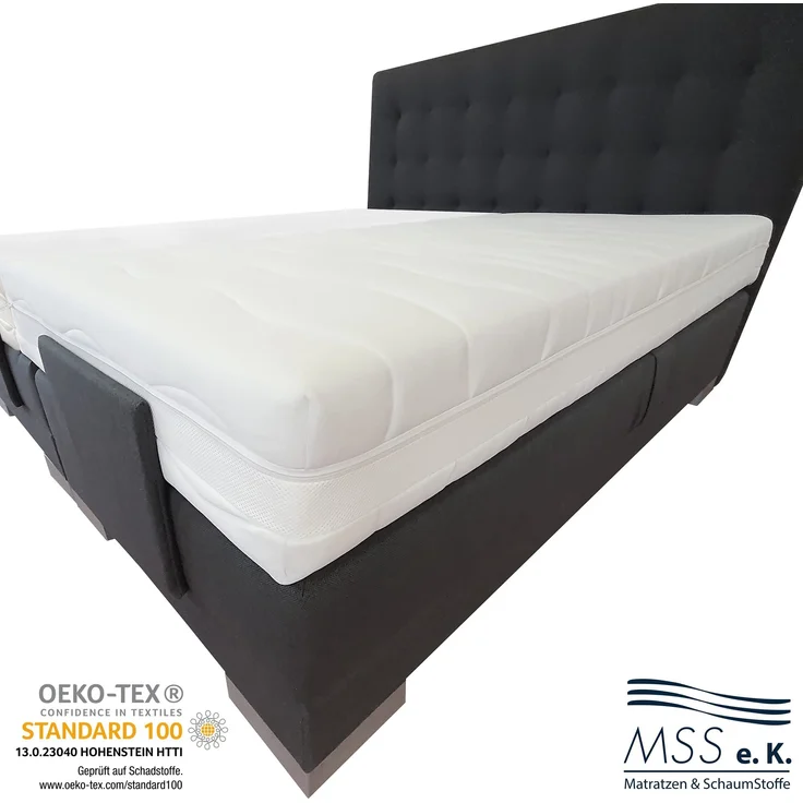 MSS e.K. Matratzenbezug "PREMIUM" 200 x 80 x 19 cm"" – Bild 9