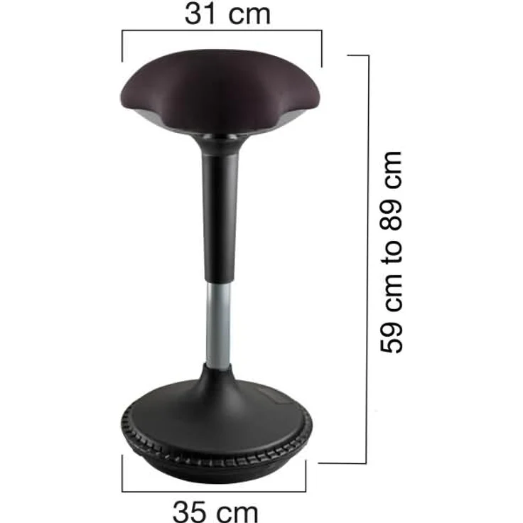 Unilux Mehrzweck-Hocker Moove schwarz – Bild 4