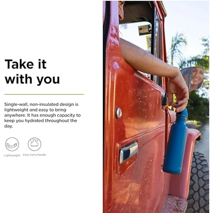 Klean Kanteen Trinkflasche Klean Kanteen Trinkflasche Classic 532ml Flip Cap Corsair Dunkelblau – Bild 3