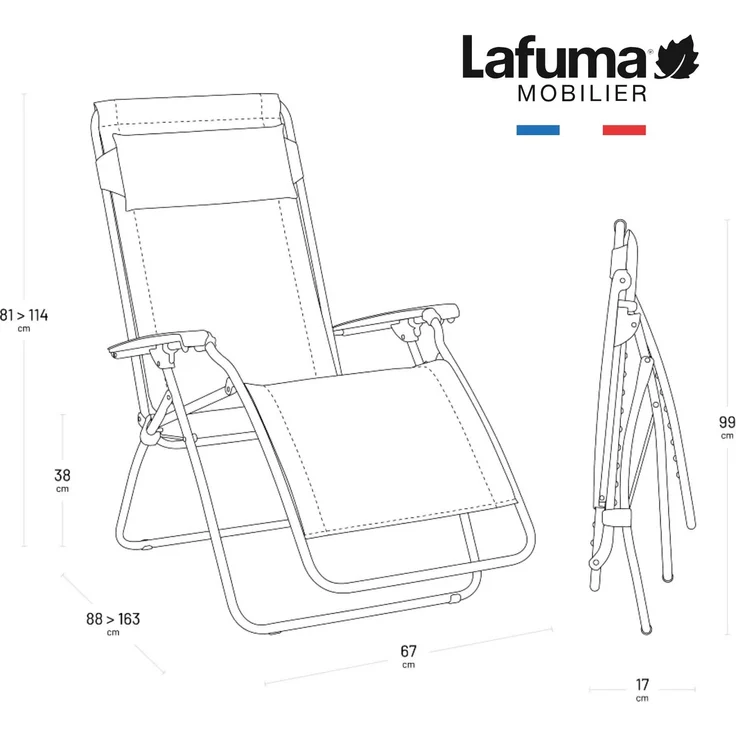 Lafuma Zero-Gravity-Relaxliege RClip Batyline® Iso Gelb Miel-Miel LFM5169.9987 – Bild 3