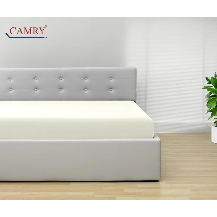 Camry Spannbettlaken CLASSIC Jersey 100% Baumwolle Spannbetttuch atmungsaktiv Gummizug, Jersey Baumwolle, Gummizug: rundum, 100% Baumwolle, alle Matratzenhöhen, atmungsaktiv, pflegeleicht – Bild 2