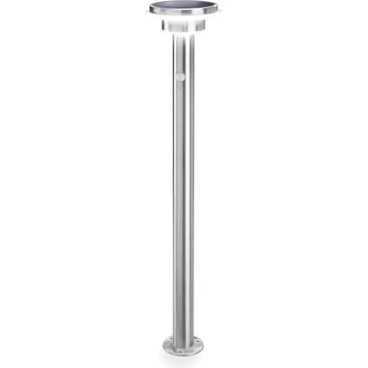 esotec LED Gartenleuchte Solar PIR Standleuchte Tini, H=85cm, 40 LEDs, Edelstahl, außen 102897, Bewegungssensor, 3 unterschiedliche Betriebsmodi, automatisches Einschalten bei Dämmerung, LED fest integriert, tageslichtweiß