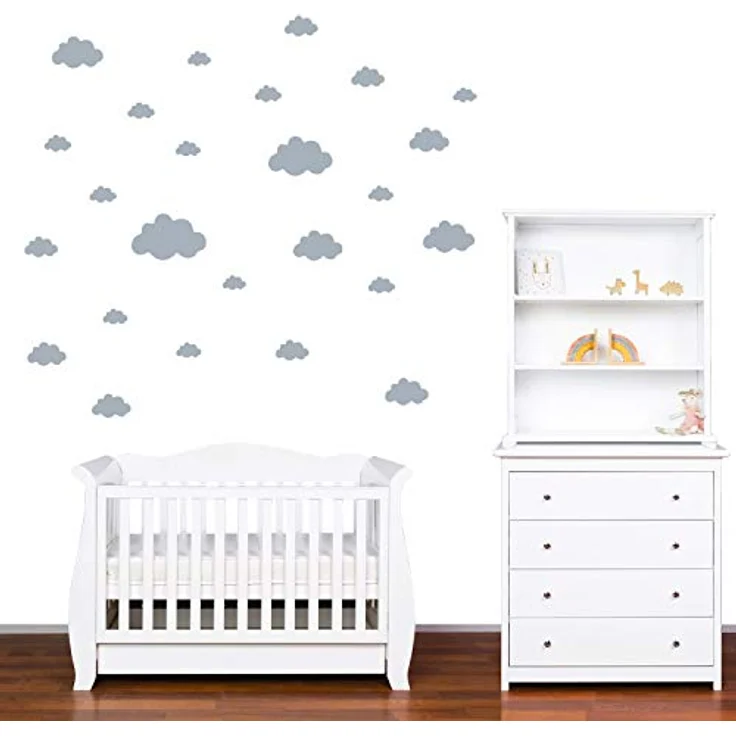 PREMYO 'Wolken' Wandsticker grau – Bild 5