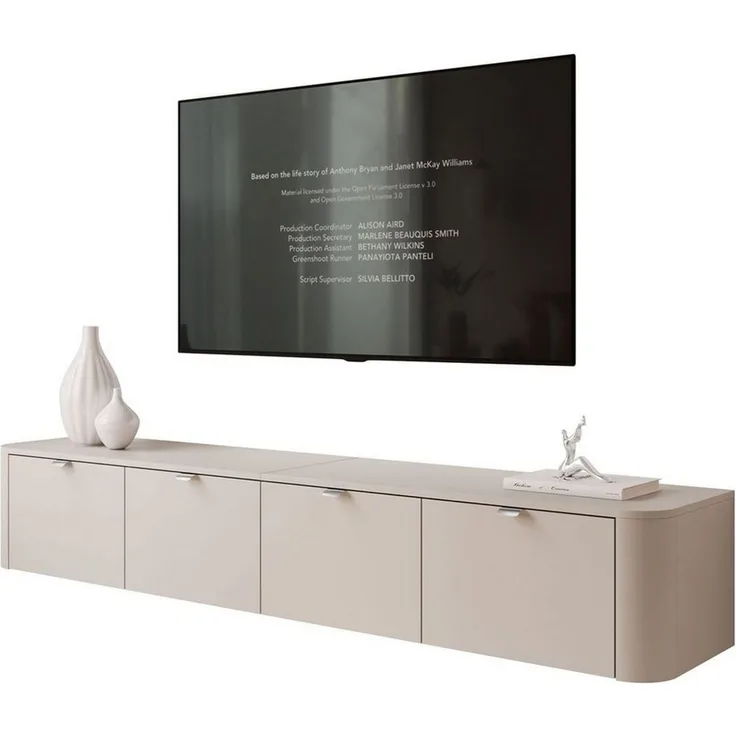 Lookway TV-Schrank CELESTE TV-Hängeschrank mit LED-Beleuchtung (mit LED Beleuchtung) Breite: 200 cm