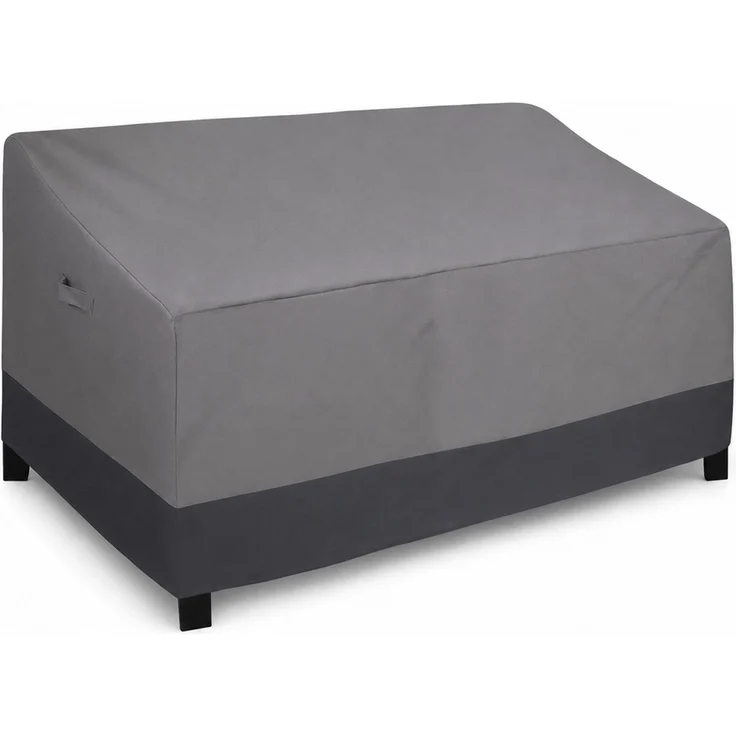 Outdoor-Sofa-Schutzhülle, 210D Oxford-Gewebe, Grau-Schwarz, 224 x 83 x 84 cm – Bild 1