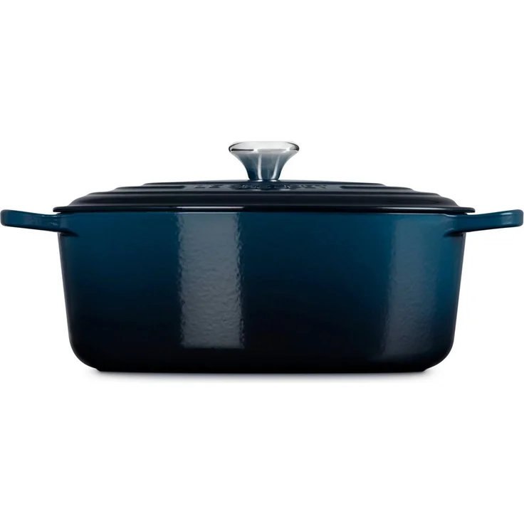 LE CREUSET Bräter Bräter Signature oval nuit 33cm, Emailliertes Gusseisen – Bild 2